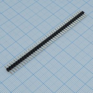 KLS1-207B-1-40-S, (PLS2-40), PLS2 разъем, вилка на плату однорядная прямая 40pin(1x40), шаг 2.00мм