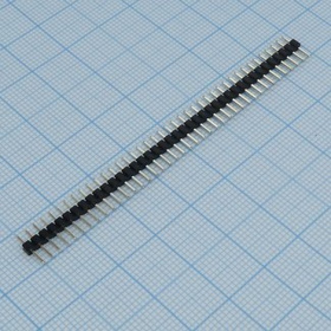 KLS1-207B-1-40-S, (PLS2-40), PLS2 разъем, вилка на плату однорядная прямая 40pin(1x40), шаг 2.00мм