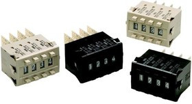 A7PS-206-1, Thumbwheel Switches &amp; Pushwheel Switches Snap-in Black