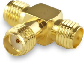 SMA(female)-SMA (female)-SMA(female) переходник Т-образный. Переходник SMA(мама)-SMA (мама)-SMA(мама) Т-образный