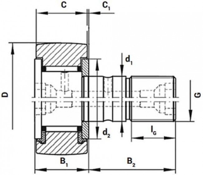 Опорный ролик KR16PPX