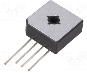BR3505L, Диодный мост: однофазный, Urmax: 50В, If: 35А, Ifsm: 400А, BR-25L
