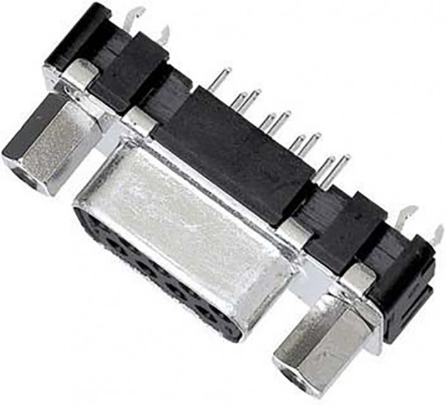 09661516513, D-Sub Standard Connectors DSUB SV FEM SSDP STR 09P PL2 GC SLK 4-40