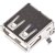 61400416021, Разъем USB, USB Типа A, USB 2.0, Гнездо, 4 вывод(-ов), Монтаж в Сквозное Отверстие, Прямой Угол 61400416021, Разъем USB, USB Типа A, USB 2.0, Гнездо, 4 вывод(-ов), Монтаж в Сквозное Отверстие, Прямой Угол