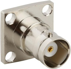 031-203-RFX, Conn BNC 0Hz to 4GHz 50Ohm Solder Cup ST Flange Mount RCP Gold