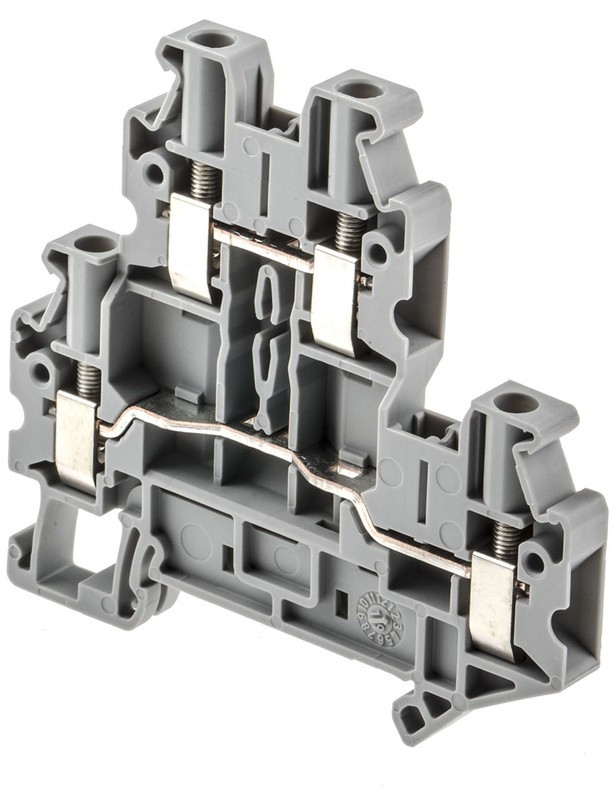 3044814, DIN Rail Terminal Blocks UTTB 4 6.2MM DBL LEVEL