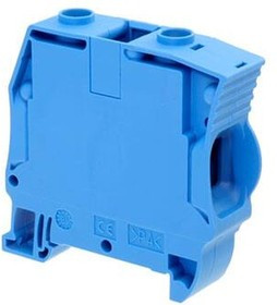 Клемма ZS50-BL/16 винтовой зажим, для нейтрали, 150А, 1000В, синий