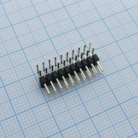 DS1025-06-2X10P8BR1-B, (PLD2-20R), Вилка штыревая 2мм 2х10 угловая