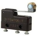311SM706-T, Basic / Snap Action Switches 250 VAC 4 A Roller Lever Actutor