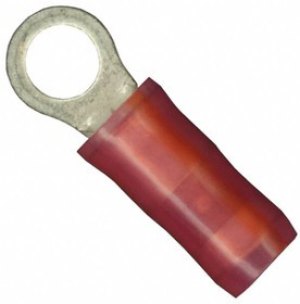 2-36149-4, TERMINAL, RING TONGUE, #6, CRIMP, RED