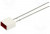 LL-463VDS, LED; rectangular; 6.22x3.68mm; with side wall; red; 25?50mcd; 110°