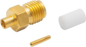 MC002926, Разъем РЧ / Коаксиальный, SMA Коаксиальный, Прямое Гнездо, Пайка, 50 Ом, RG402