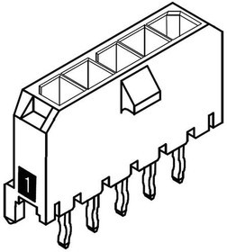 43650-0416, Headers & Wire Housings MICRO-FIT 3.0 HEADER 43650-0416, Headers & Wire Housings MICRO-FIT 3.0 HEADER