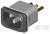 15SRBS8-X, 15A, 250 V ac Snap-In IEC Inlet Filter 15SRBS8-X, Wire Lead