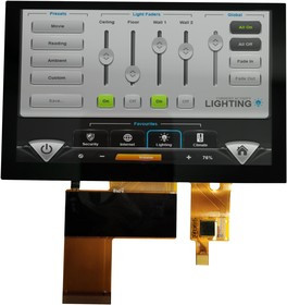 MDT0500D5ISC-RGB, TFT ЖК-дисплей, 5 ", 800 x 480 Pixels, Ландшафтный, RGB, 3.3В