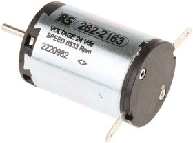 134386, Brushed DC Motor, 5 W, 24 V, 0.615 Ncm, 6552 rpm