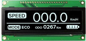 NHD-3.12-25664UCW2, OLED Displays &amp; Accessories 3.12 Graphic OLED White