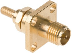 R125272000W, RF Connectors / Coaxial Connectors SMA / STRAIGHT SQUARE FLANGE JACK CRIMP AND SOLDER TYPE - CABLE 2.6/50 S R125272000W, RF Connectors / Coaxial Connectors SMA / STRAIGHT SQUARE FLANGE JACK CRIMP AND SOLDER TYPE - CABLE 2.6/50 S