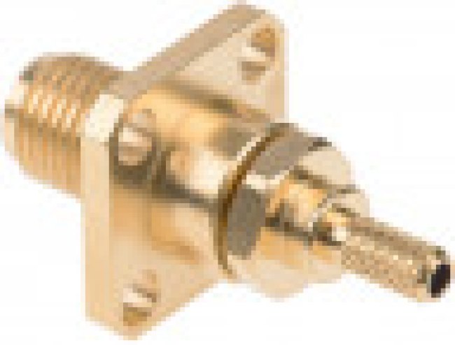 R125272000W, RF Connectors / Coaxial Connectors SMA / STRAIGHT SQUARE FLANGE JACK CRIMP AND SOLDER TYPE - CABLE 2.6/50 S
