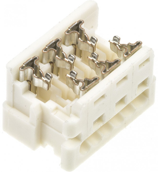 90327-0357, 6-Way IDC Connector Socket for Cable Mount, 2-Row