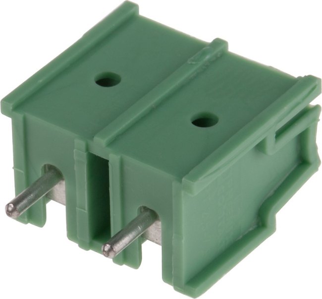 PCB terminal, 2 pole, pitch 7.5 mm, AWG 20-10, 32 A, screw connection, green, 1988105 PCB terminal, 2 pole, pitch 7.5 mm, AWG 20-10, 32 A, screw connection, green, 1988105