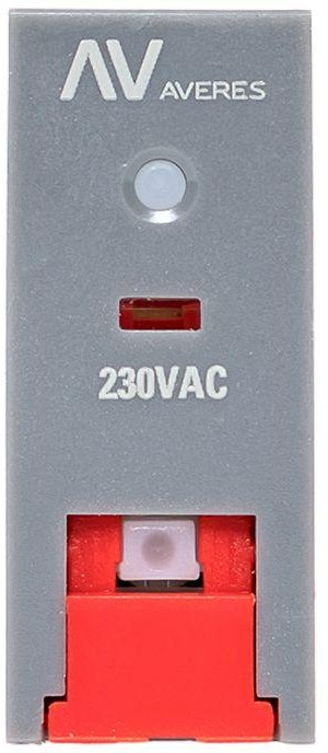 Реле промежуточное с кнопкой и мех. индикацией RPAt 22/2 8А 230В AC EKF rpat-22-2-230AC