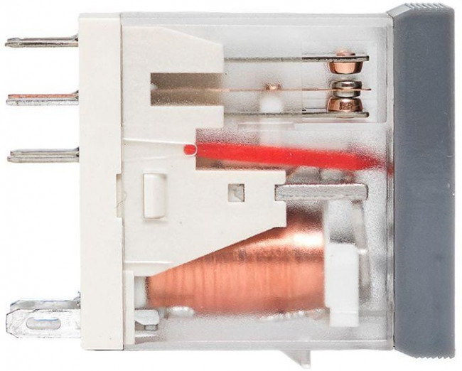 Реле промежуточное с кнопкой и мех. индикацией RPAt 22/2 8А 230В AC EKF rpat-22-2-230AC