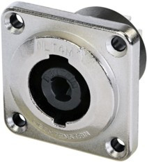 Neutrik NLT4MPXX панельный разъем Speakon male 4-контактный, металлический корпус Neutrik NLT4MPXX панельный разъем Speakon male 4-контактный, металлический корпус