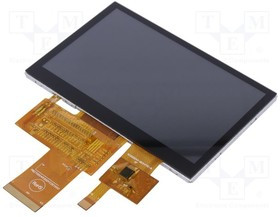 RFE430Y-AIW-DNG, Дисплей: TFT, 4,3", 480x272, Подсвет: LED, Разм: 105,5x67,2x4,6мм