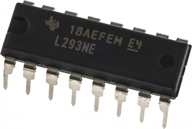 L293NE, Драйвер четырехканальный 1А [DIP-16]