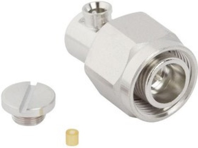 225-106P-52A, Conn 2.2/5 0Hz to 20GHz 50Ohm Solder RA Cable Mount M Silver