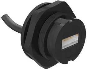 MRU-AM21-4000, USB Connectors Bayonet Lock Plg PCB for Hard Wire Term