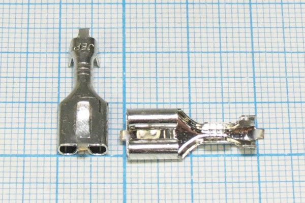 Клемма розетка, 6,4x0,8, 1-2,5мм2замок