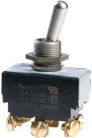 7803K33, SWITCH, TOGGLE, DPDT, 20A, 250V