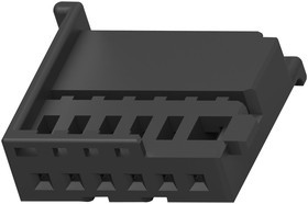 1-969489-1, Корпус Автомобильного Разъема, MQS, Гнездо, 6 вывод(-ов), AMP MQS Series Socket Contacts