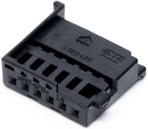 1-969489-1, Корпус Автомобильного Разъема, MQS, Гнездо, 6 вывод(-ов), AMP MQS Series Socket Contacts