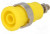 PJ3265-Y, Гнездо, "банан" 4мм, 36А, Отв: d12мм, желтый, никелированные, 5мОм