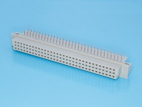 612R-64F-E, Разъем DIN 41612 64 контакта, гнездо, прямой угол, 3ряда