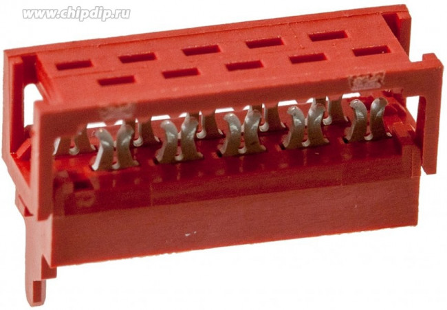 1-215083-0, Разъем IDC типа провод-плата, 28 AWG, 1.27 мм, 10 контакт(-ов), Штекер, Серия Micro-MaTch, IDC / IDT