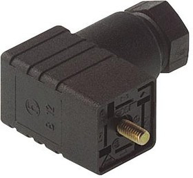 GDS 207, Прямоугольный разъем питания, черный, 2 контакт(-ов), GDM, Монтаж на Кабель, Винт, Гнездо