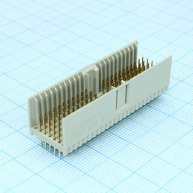 5100143-1, Разъем на плату 110 контактов шаг 2мм монтаж в отверстие туба