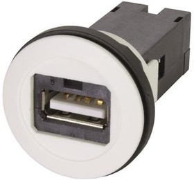 09454521918, USB Connectors har-port USB 2.0 A-A PFT White