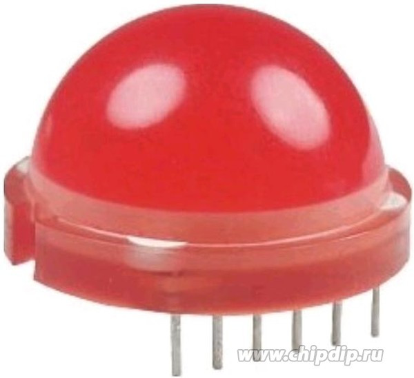 DLA/6ID, Светодиод 20мм/красный/617нм/ 20-49мкд/10мА/1.9в