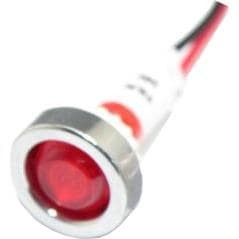 FL1P-10NW-1-R2V, LED Panel Mount Indicators LED RED 10MM NUT 2VAC/DC FL1P-10NW-1-R2V, LED Panel Mount Indicators LED RED 10MM NUT 2VAC/DC