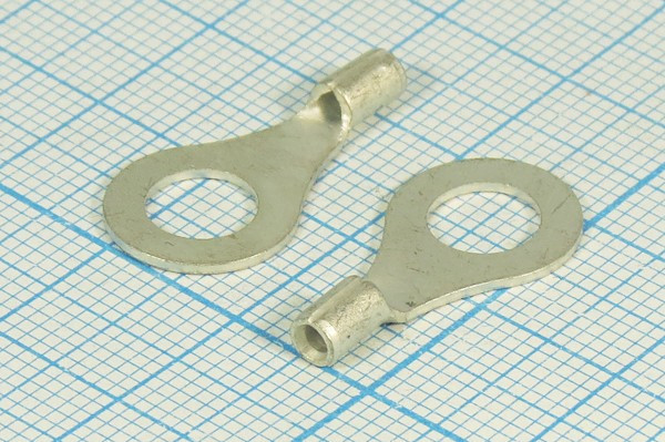 Клемма"O", d 6,4мм, d11,6мм, 0,5-1,5мм2, 1,7мм, медь луженая