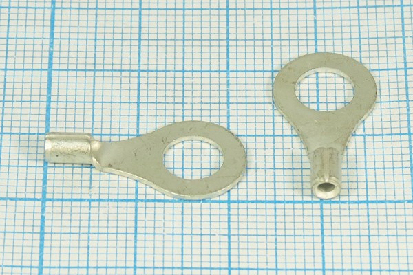 Клемма"O", d 6,4мм, d11,6мм, 0,5-1,5мм2, 1,7мм, медь луженая