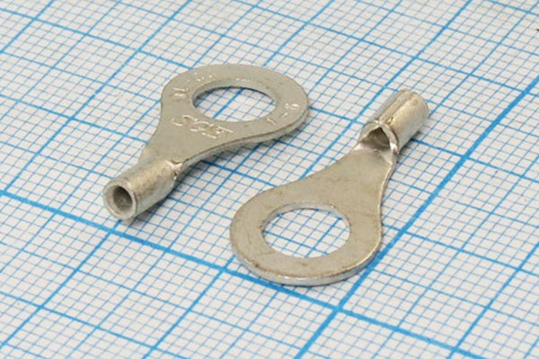 Клемма"O", d 6,4мм, d11,6мм, 0,5-1,5мм2, 1,7мм, медь луженая