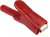 BU-121-2, Crocodile Clip, Zinc-Plated Steel Contact, 25A, Red