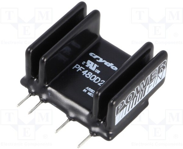 PF480D25R, Solid State Relays - PCB Mount PCB SIP SSR 660VAC /10A, LVDC, RN