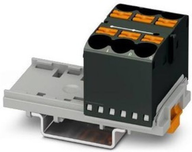 1082411, Fixed Terminal Blocks PTFIX 6X10/S-NS35 BK